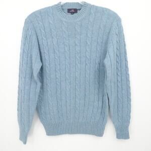 Vintage Carl Michaels Sweater Mens Large Shetland Wool Cable Knit Fisherman